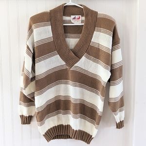Vintage Tricot Boutique V Neck Knit Sweater